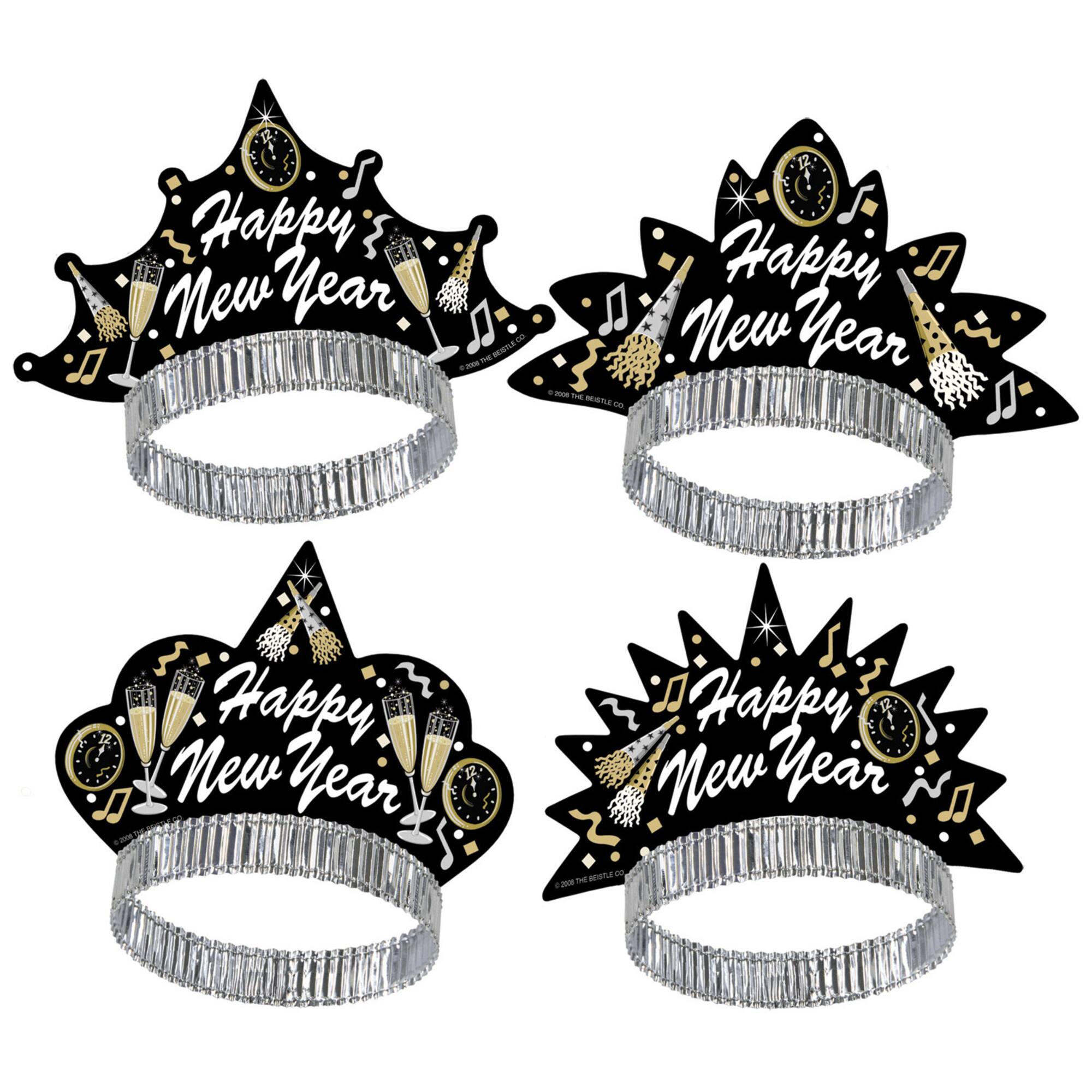 Beistle Adult New Year Tymes Tiaras, 50ct.